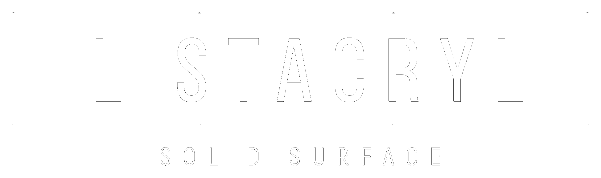 LISTACRYL logo — manufacturer of acrylic solid surface sheet